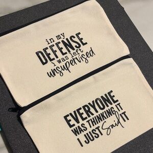 Makeup pouch/ pencil case NEW 2pcs